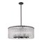Z-Lite Glacier Chandelier, 10-Light, 26.75 In.W x 11 In.H, Matte Black/Clear 1943P26-MB - alternate 4